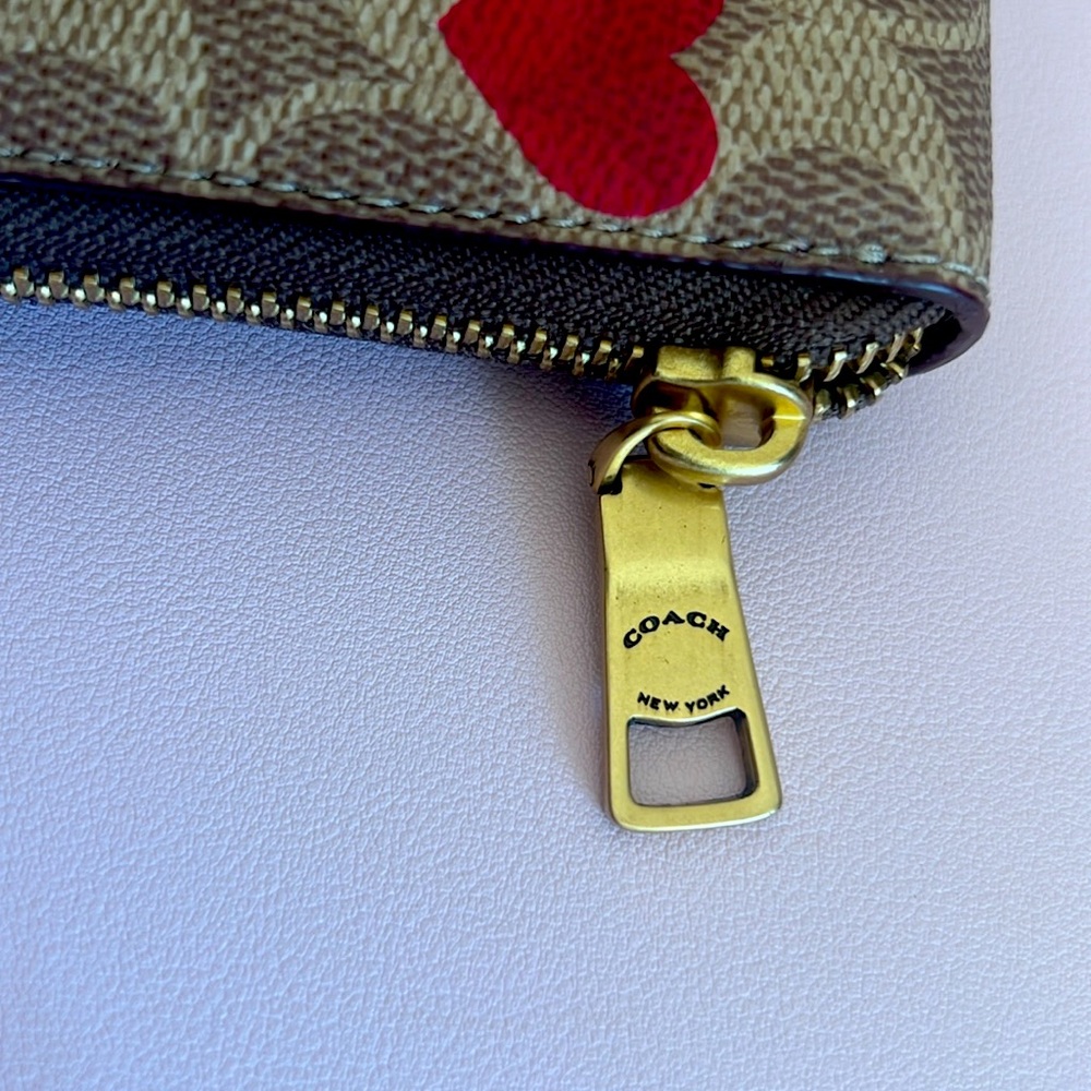 Accordion Zip Wallet In Signature Canvas With Hea… - image 3